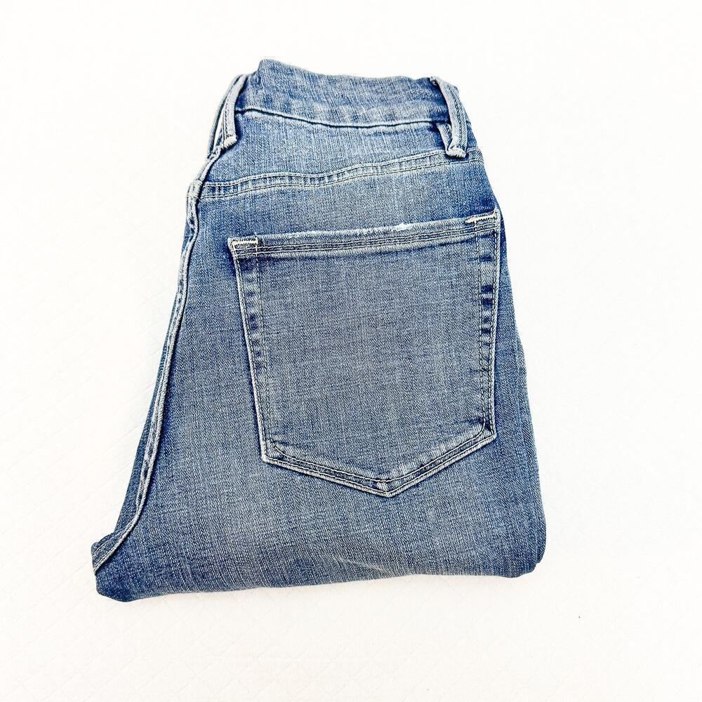 Good American Good Waist Ripped Denim Skinny Jeans Size 2